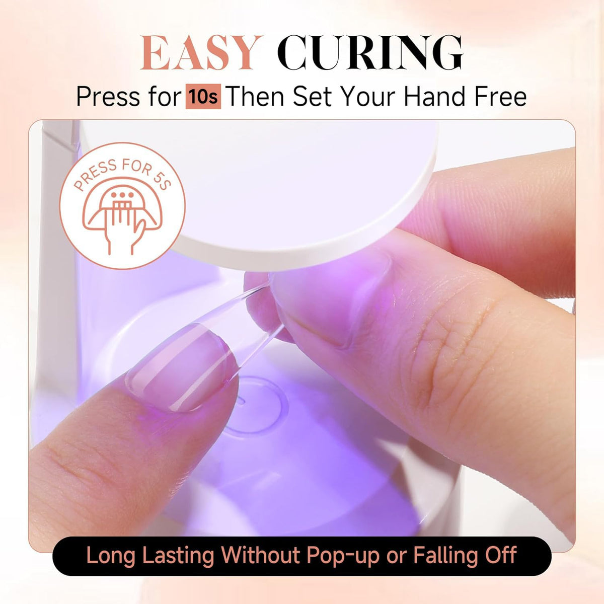 UNA GELLA Gel Nail Glue 80g Super Strong U V Solid Soft Gel Lamp Curing Needed Nail Glue 40g*2 for