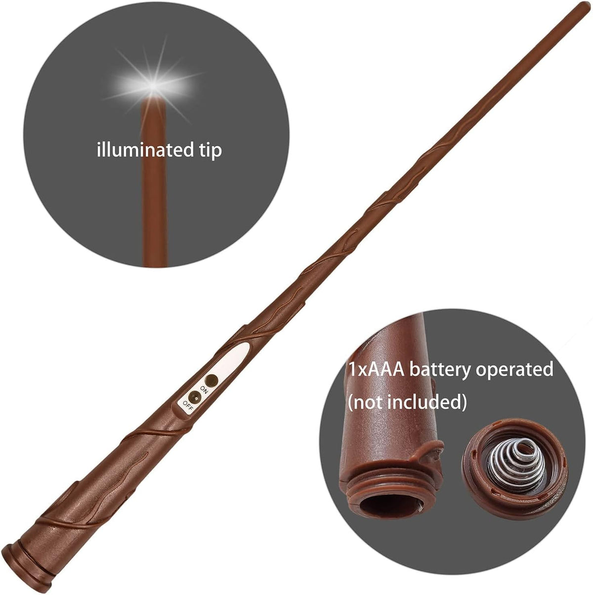 Leejec 10 Pcs of 10.8" Floating Candles with Magic Wand Remote, Halloween Decorations, Indoor