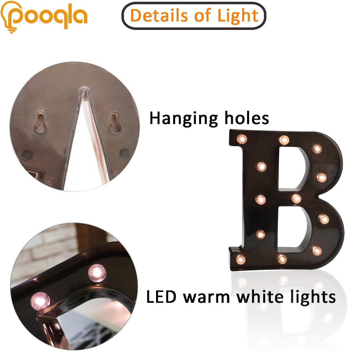 Light Up LED Letter Marquee Sign - Alphabet Marquee Letters with Lights For Wedding Birthday Party