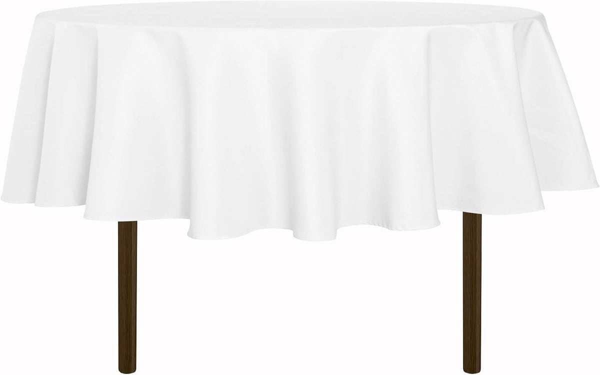 sancua Round Tablecloth - 70 Inch - Water Resistant Spill Proof Washable Polyester Table Cloth