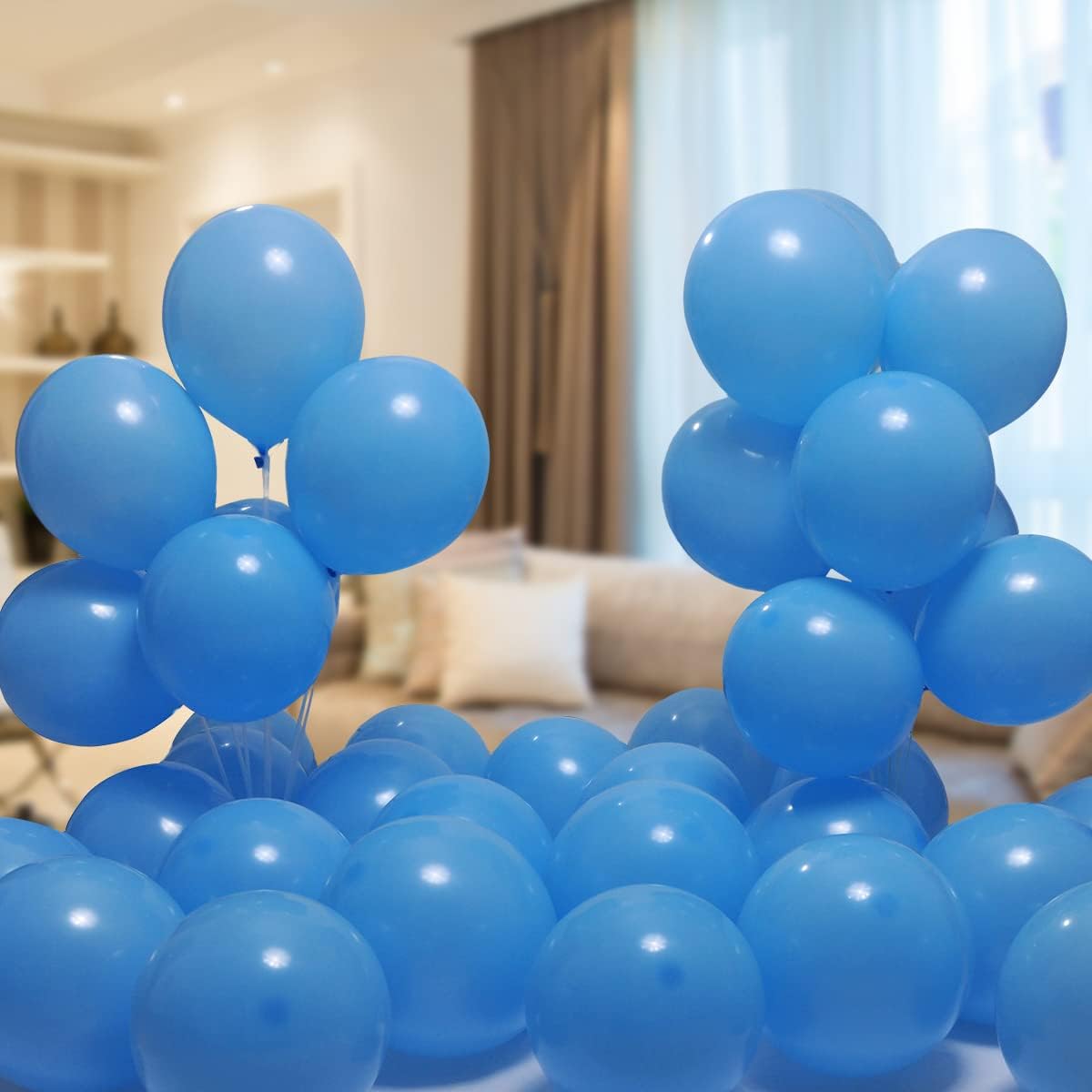 300 Pack Light Blue Balloons 12 inch Blue Latex Party Balloon Bulk for Various Party Events