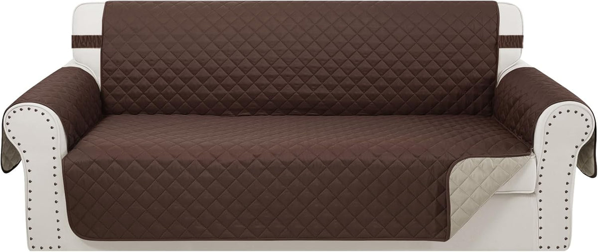 Reversible 4 Seater Sofa Cover 91 Inch Large Couch Cover Furniture Protector(Sofa