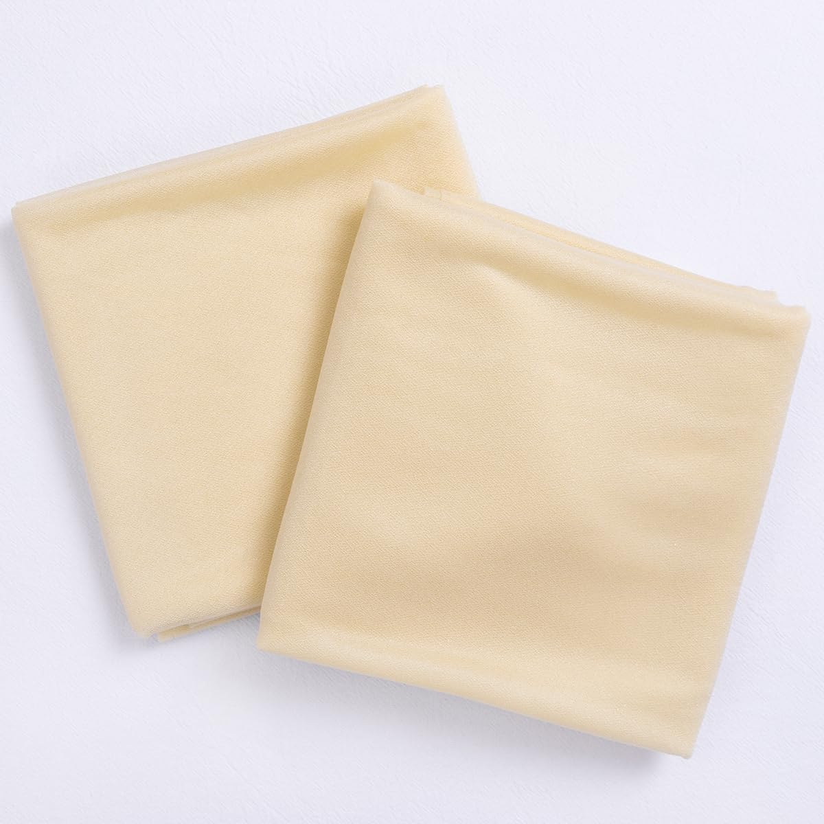 Socomi Champagne Sheer Wedding Arch Draping Fabric 29" x 20Ft 2 Panels Outdoor Curtain Drapes Extra