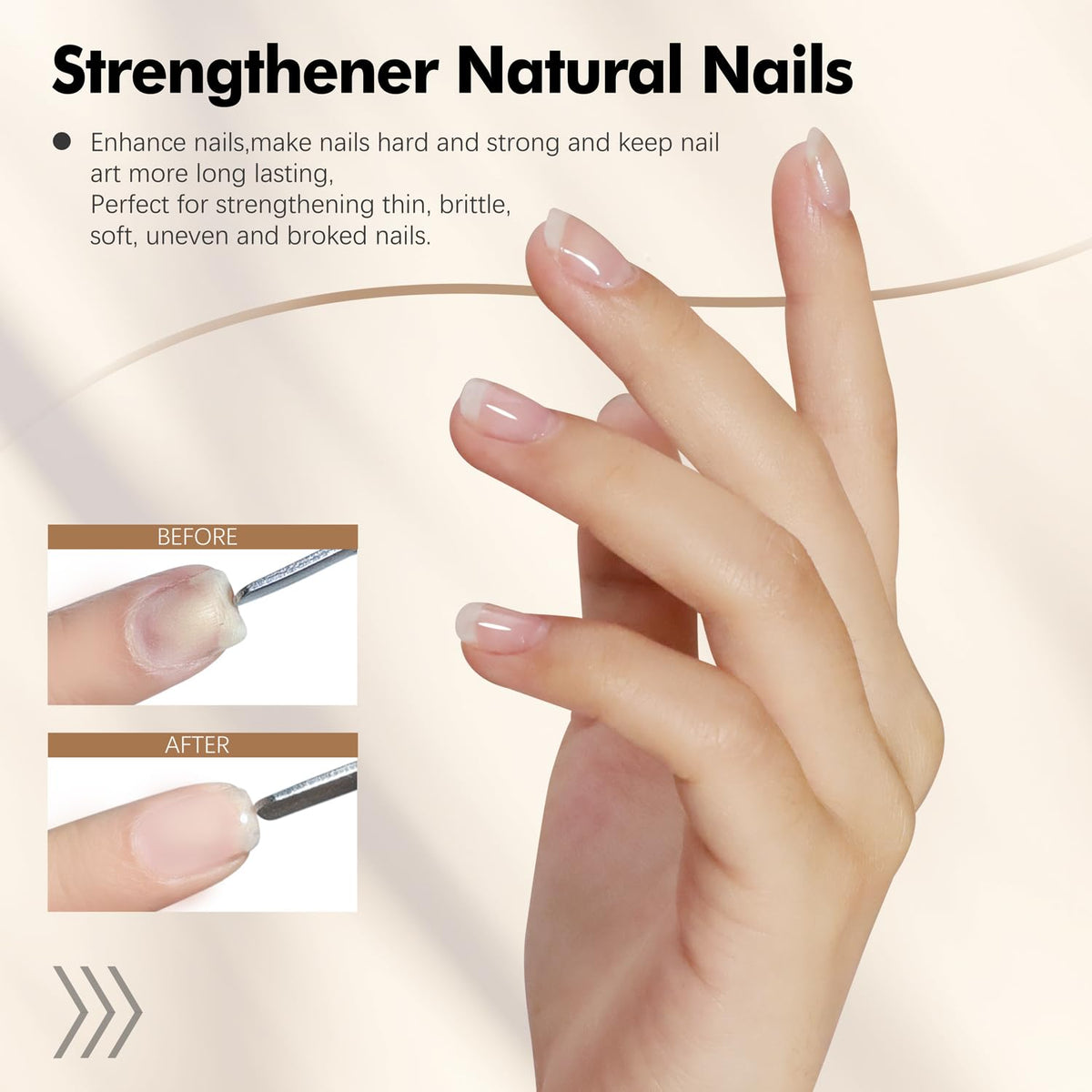 FZANEST Builder Nail Gel Hema & TPO-Free 15ml *2 pcs Clear Hard Gel Extension For Nails Thickening