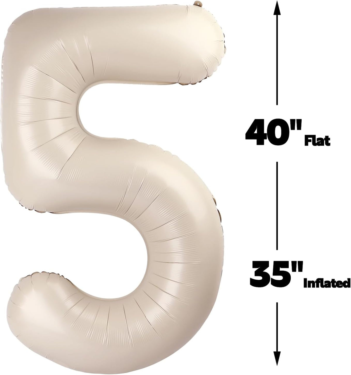 Cream White 40 Inch Large Number 15 51 Birthday Balloon, 15 51 Birthday Celebration Decorations