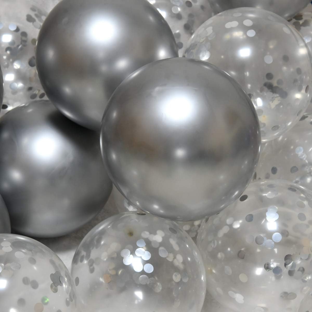 Party Balloons 12inch 50 Pcs Latex Confetti Balloons Birthday Balloons Party Decoration Wedding