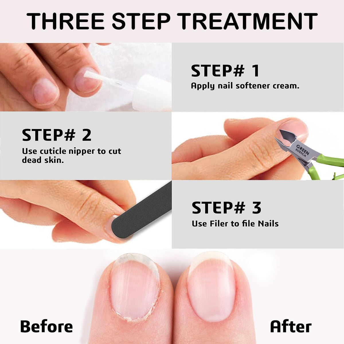 Professional Cuticle Trimmer Nail Cuticle Cutter Stainless Steel Cuticle Nippers with Sharp Blades