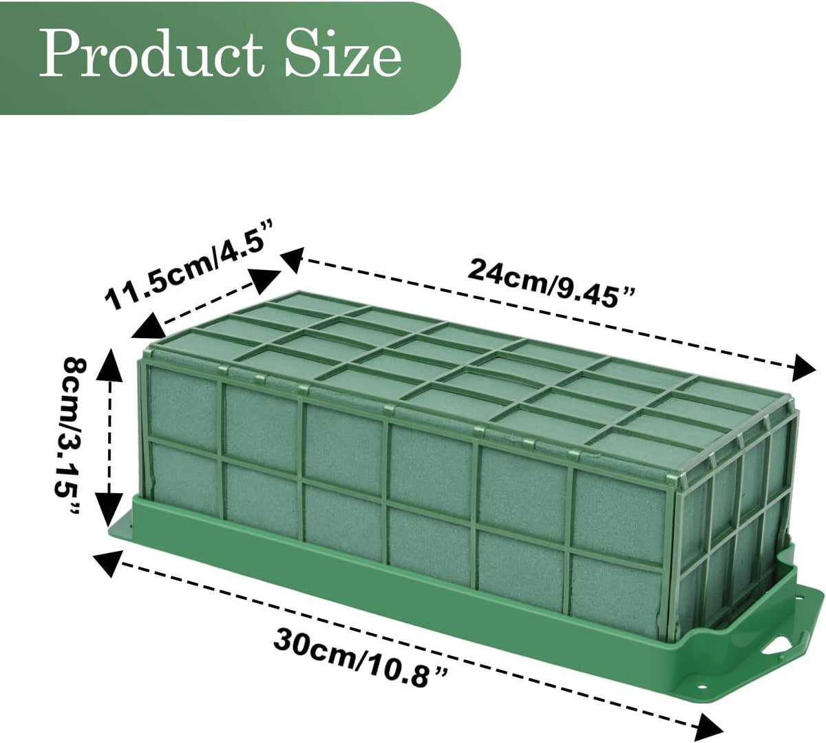 6 Packs Floral Foam Cage Flower Holder with Floral Foam Blocks for Fresh Flower, Artificial