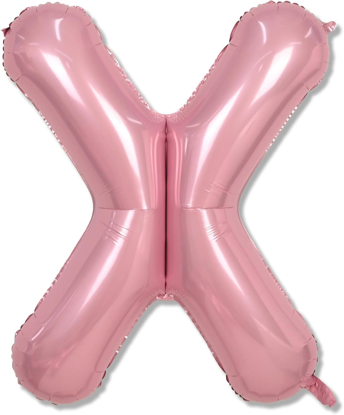 40" Giant Pastel Pink Letter Balloon X, Lager Foil Balloons Pearl Pink Alphabet X, Light Pink
