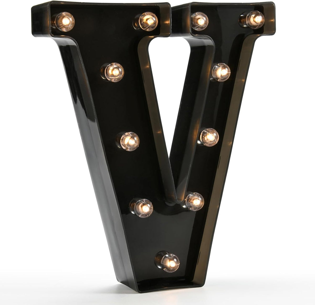 Light Up Black Alphabet Marquee Letters Sign LED Marquee Number Lights Sign for Night Light Home