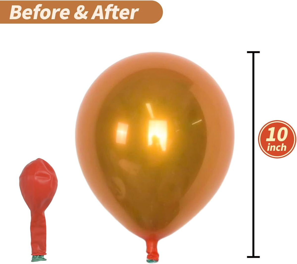 Chrome Gold Balloons, 50 PCS 10 Inch Double-Layered Metallic Light Gold Balloons, Shiny Thick