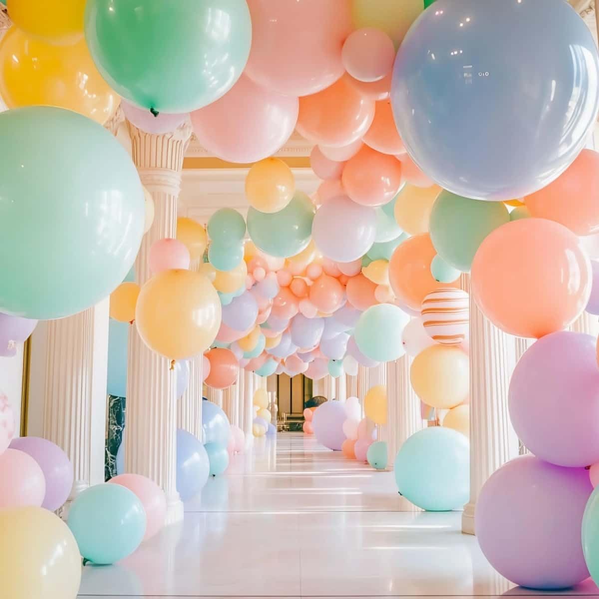 32 Pack Pastel Balloons 36 inch Multicolor Macaron Balloon for Valentine's Day Girls Birthday Baby