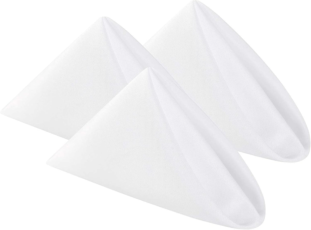 Cloth Napkins 20x20 inch Washable Polyester Dinner Napkins Soft Table Napkins for Wedding Party
