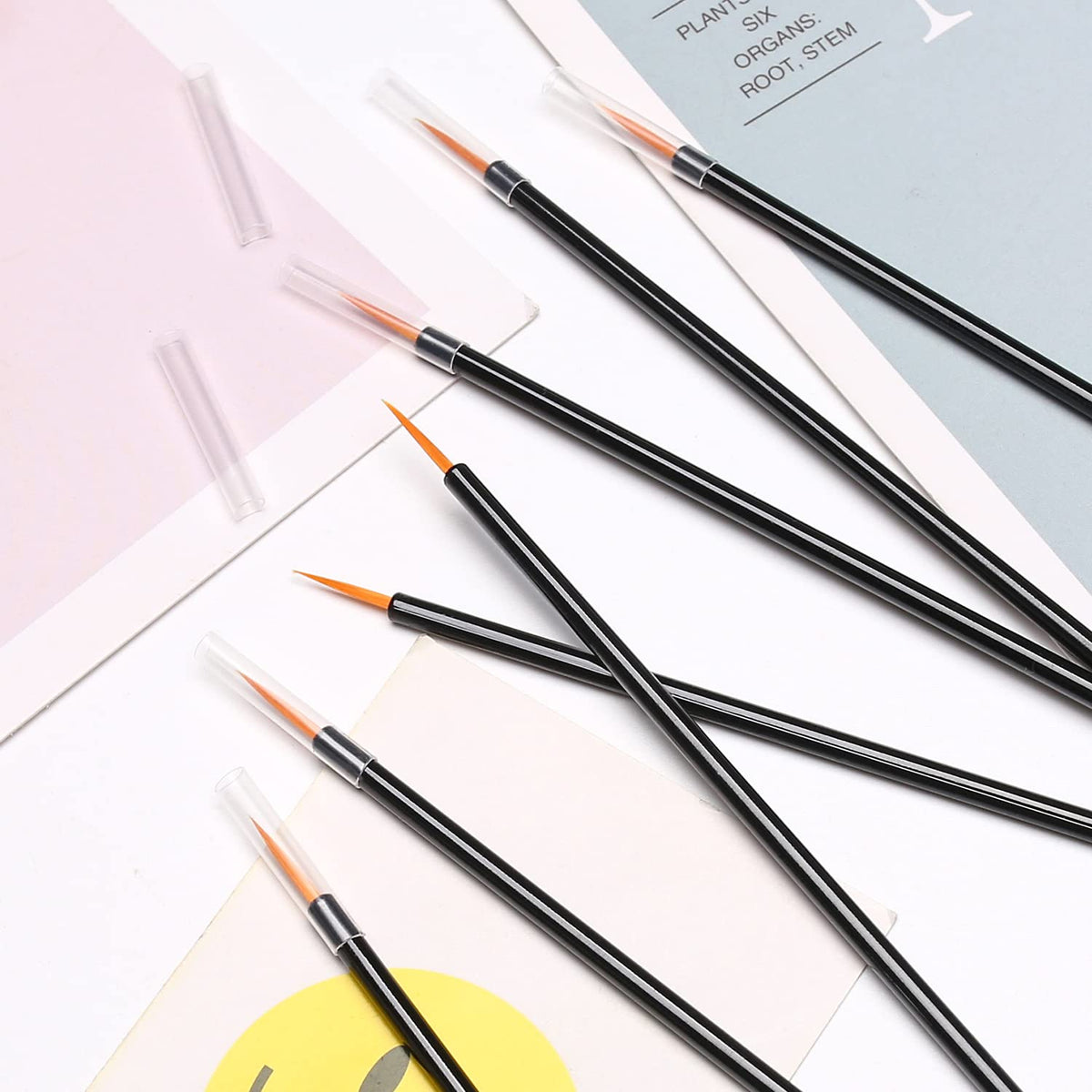 Akstore 200PCS Disposable Eyeline Mascara Brushes Eyelash Brush Wands Applicator Makeup Brush Tool