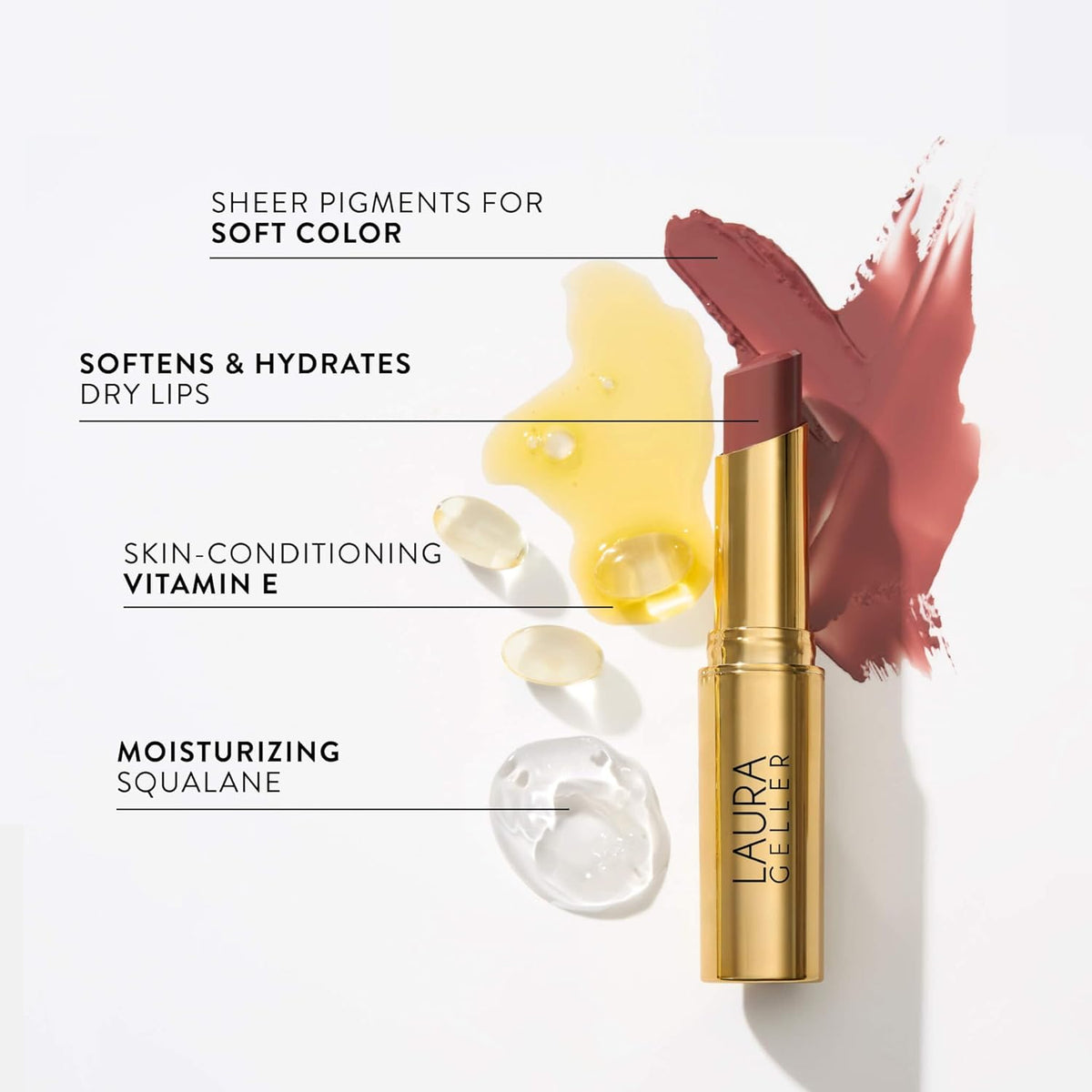 LAURA GELLER NEW YORK Jelly Balm Moisturizing Tinted Lip Balm - Jammin' - Hydrating Vitamin E