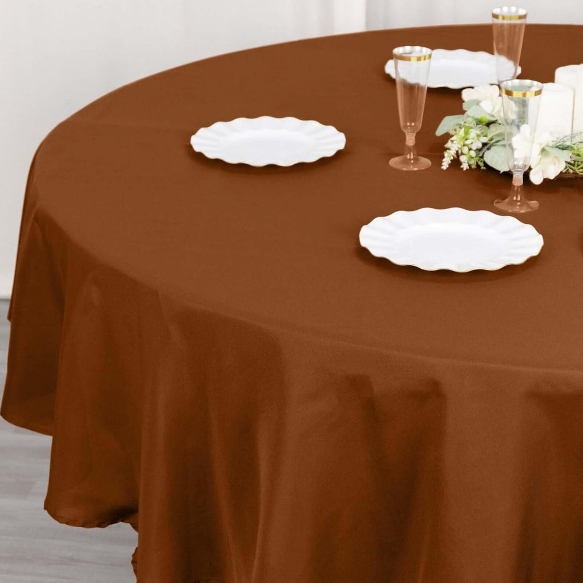 Efavormart Round Tablecloth, 90 Inch Stain & Wrinkle Resistant Washable Table Cloth, Decorative