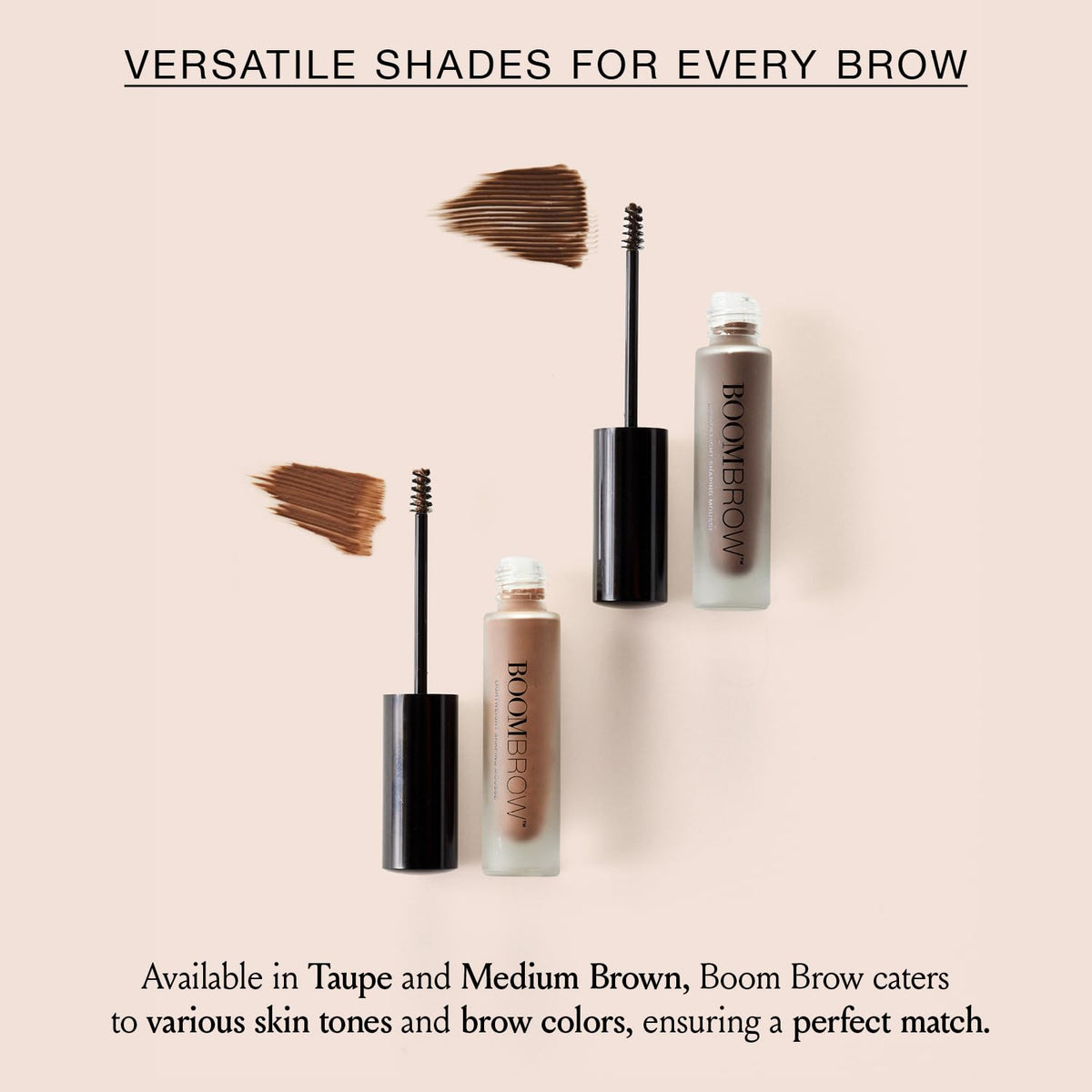 Boom Brow ™ Easy-to-Apply Lightweight Brow Mousse, Moisturizing, Subtle Definition, Volume, Shape &