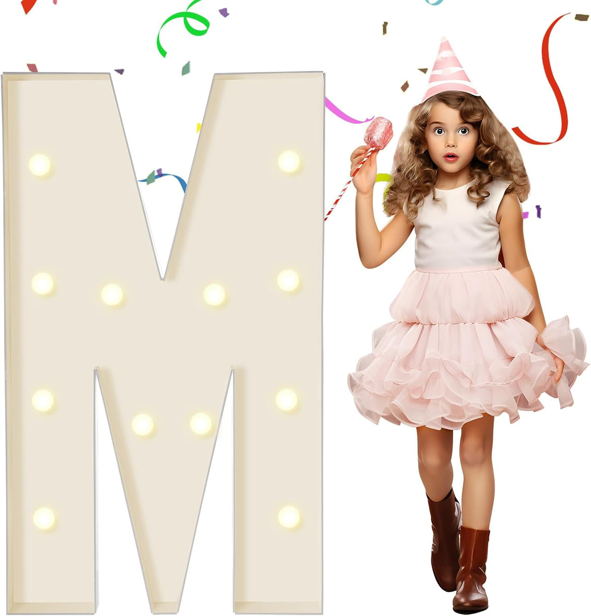 EUFONY Marquee Letters 4 Feet Tall, 4 FT Marquee Light Up Letters, Giant Light Up Letters 4FT for