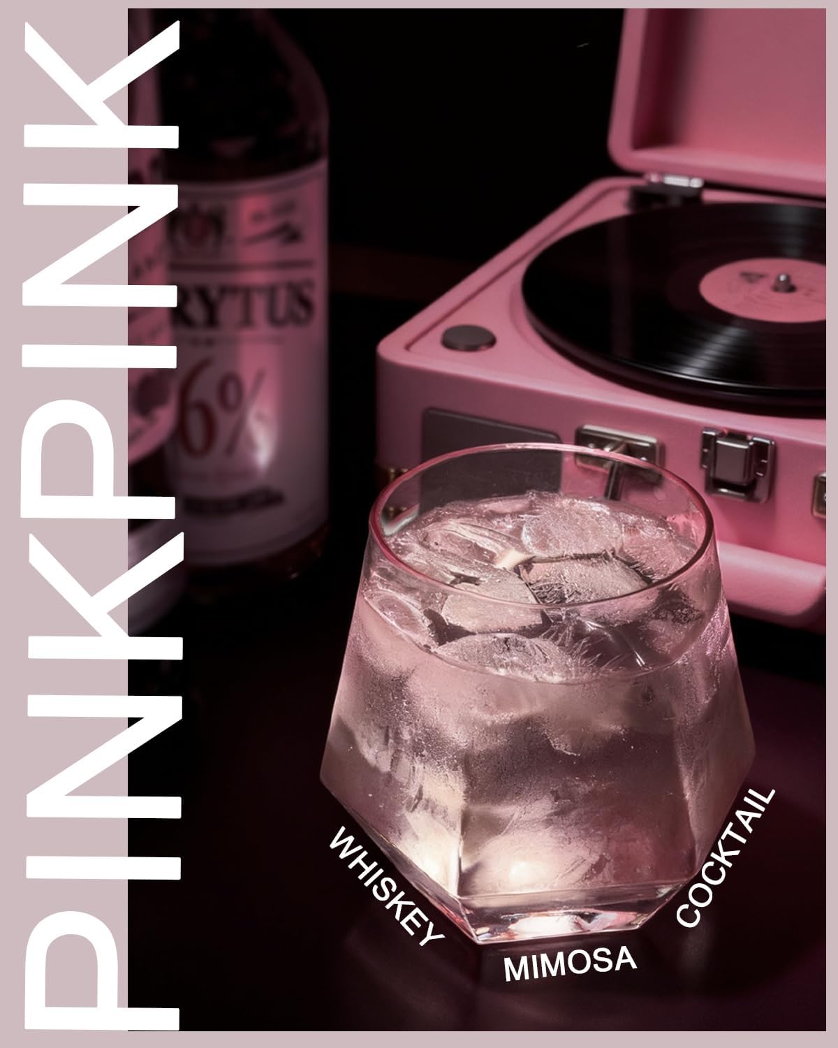 40 Pcak Plastic Stemless Wine cocktail Whiskey Champagne Glasses, 12 Oz Disposable Unbreakable Cups