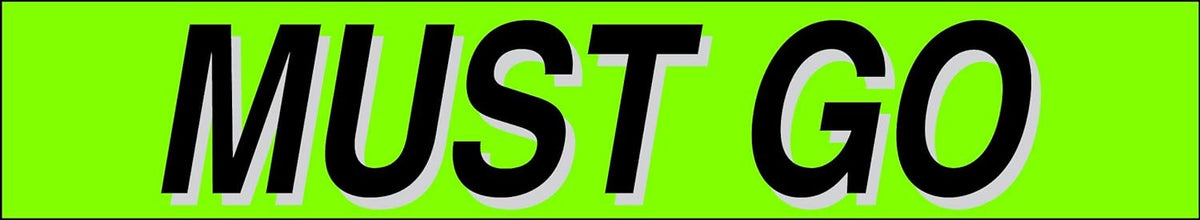 Ez-line Vinyl Windshield Stickers 3 Dozen 15 Inch Chartreuse Slogan Dealership Pro Pack for Car