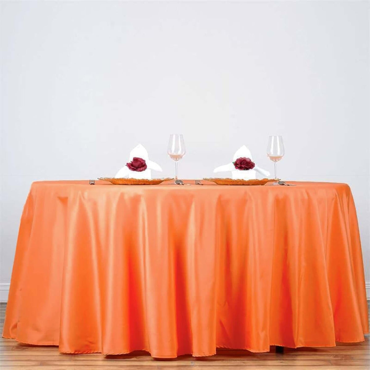 Efavormart Round Tablecloth, 132 Inch Stain & Wrinkle Resistant Washable Table Cloth, Decorative