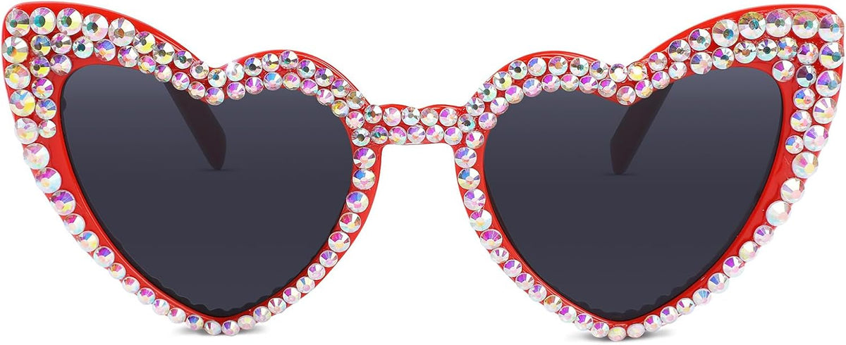YOGFIT Heart Sunglasses for Women Fashion Classic Love Eye Protection Sunglasses Vintage Cute Heart