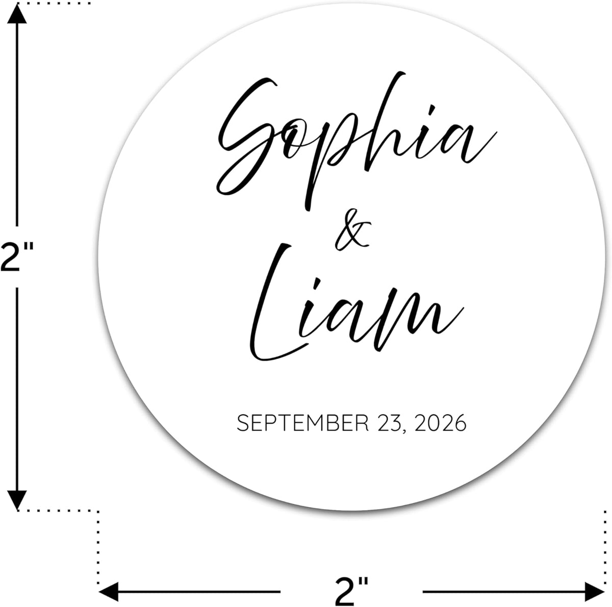 Personalized Wedding Stickers - Custom Wedding Envelope Seals for Invitations, Thank You Cards, and
