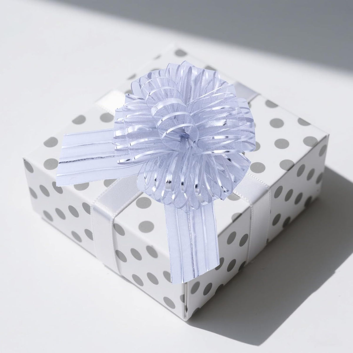 12 Pcs 6 Inch Large Organza Pull Bow Ribbon – Elegant Gift Bows for Wedding Decorations, Christmas
