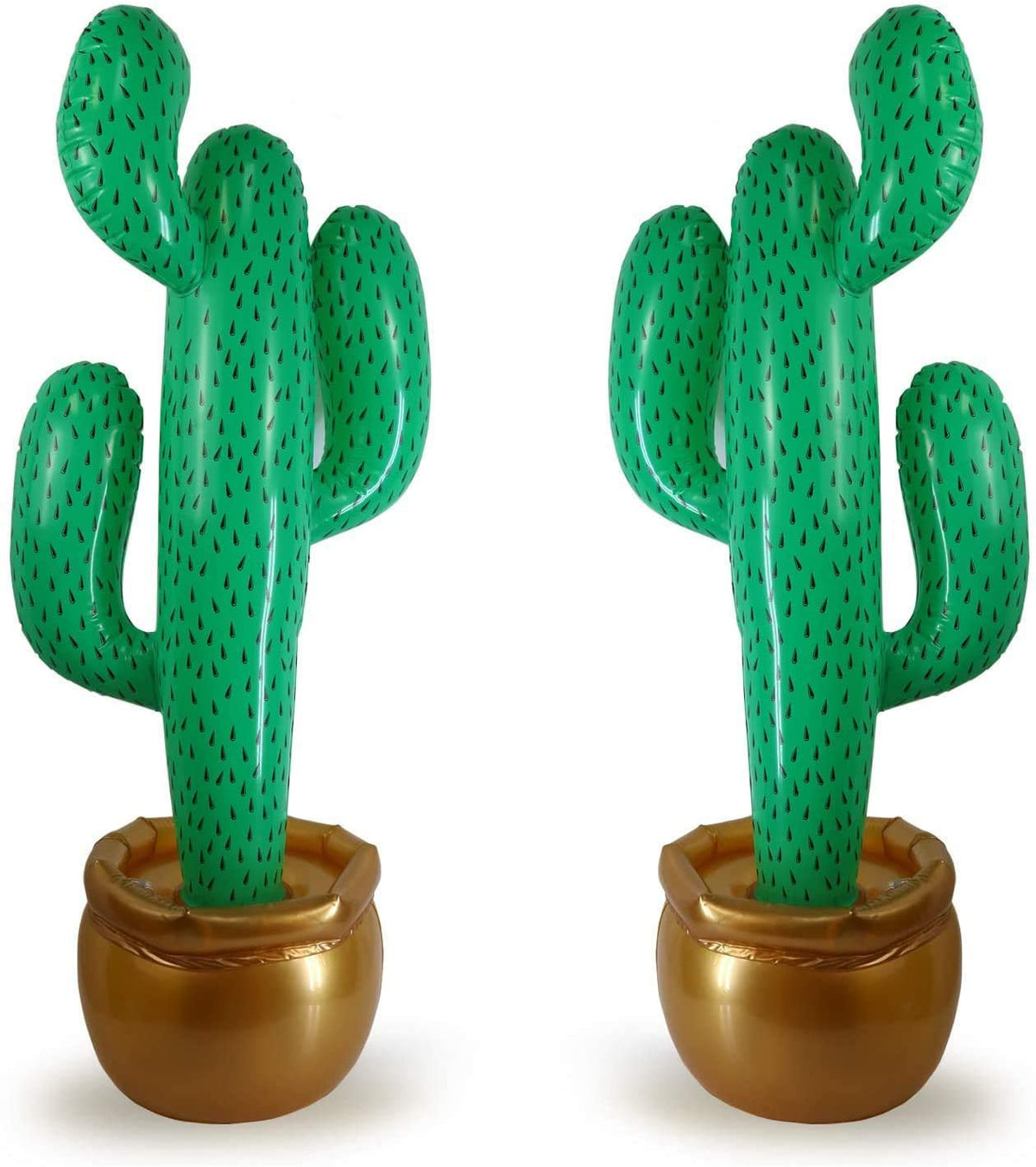 GiftExpress 2 Pack Inflatable 36" Cactus Prop Décor for Mexicano Fiesta Theme Party Decorations