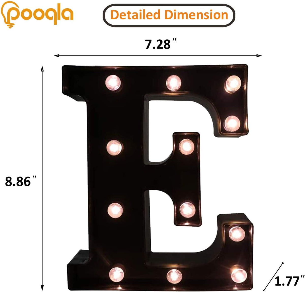 Decorative LED Illuminated Letter Marquee Sign - Alphabet Marquee Letters with Lights For Wedding