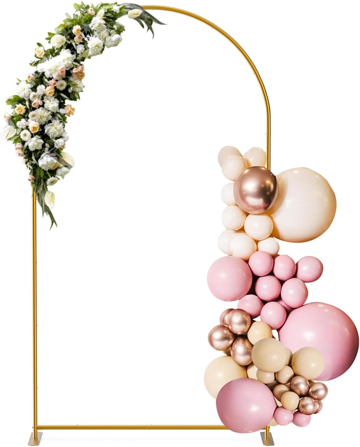 7.2 FT Arch Backdrop Stand for Parties, Balloon Arch Stand, Wedding Arch Backdrop Stand, Ideal for