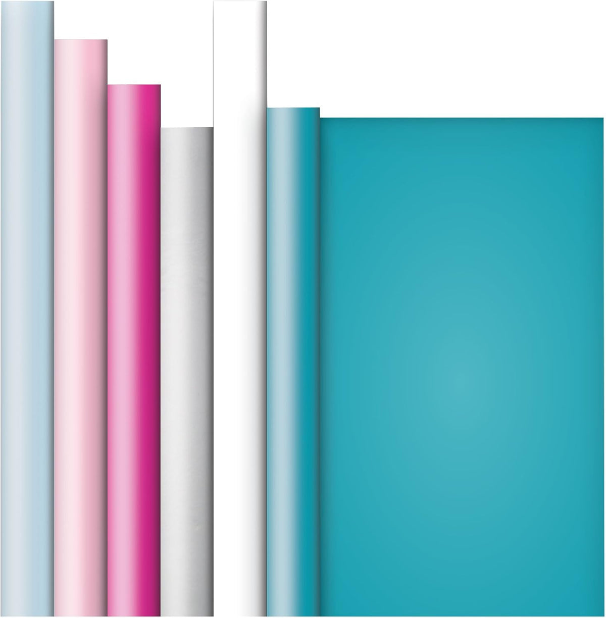 Jillson Roberts 6 Roll-Count All-Occasion Solid Color Gift Wrap Available in 7 Different