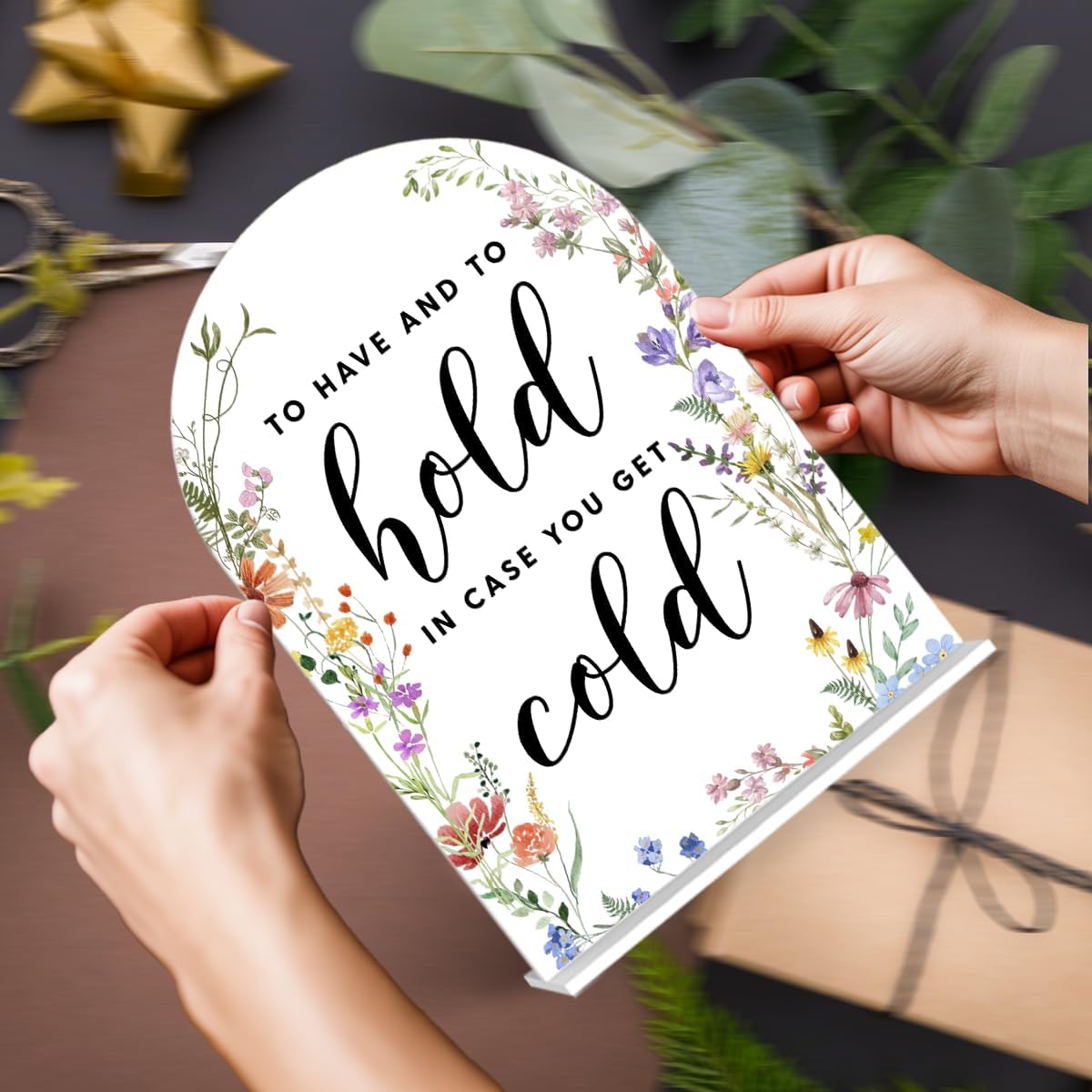 Acrylic Wedding Signs, To Have And To Hold Signs for Marriage Reception, Bridal Shower Decorations