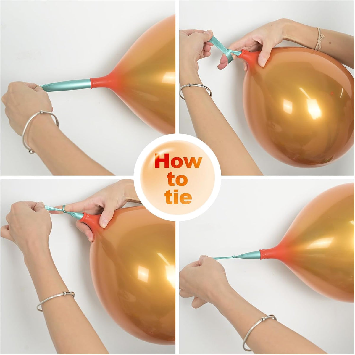 Chrome Gold Balloons, 50 PCS 10 Inch Double-Layered Metallic Light Gold Balloons, Shiny Thick