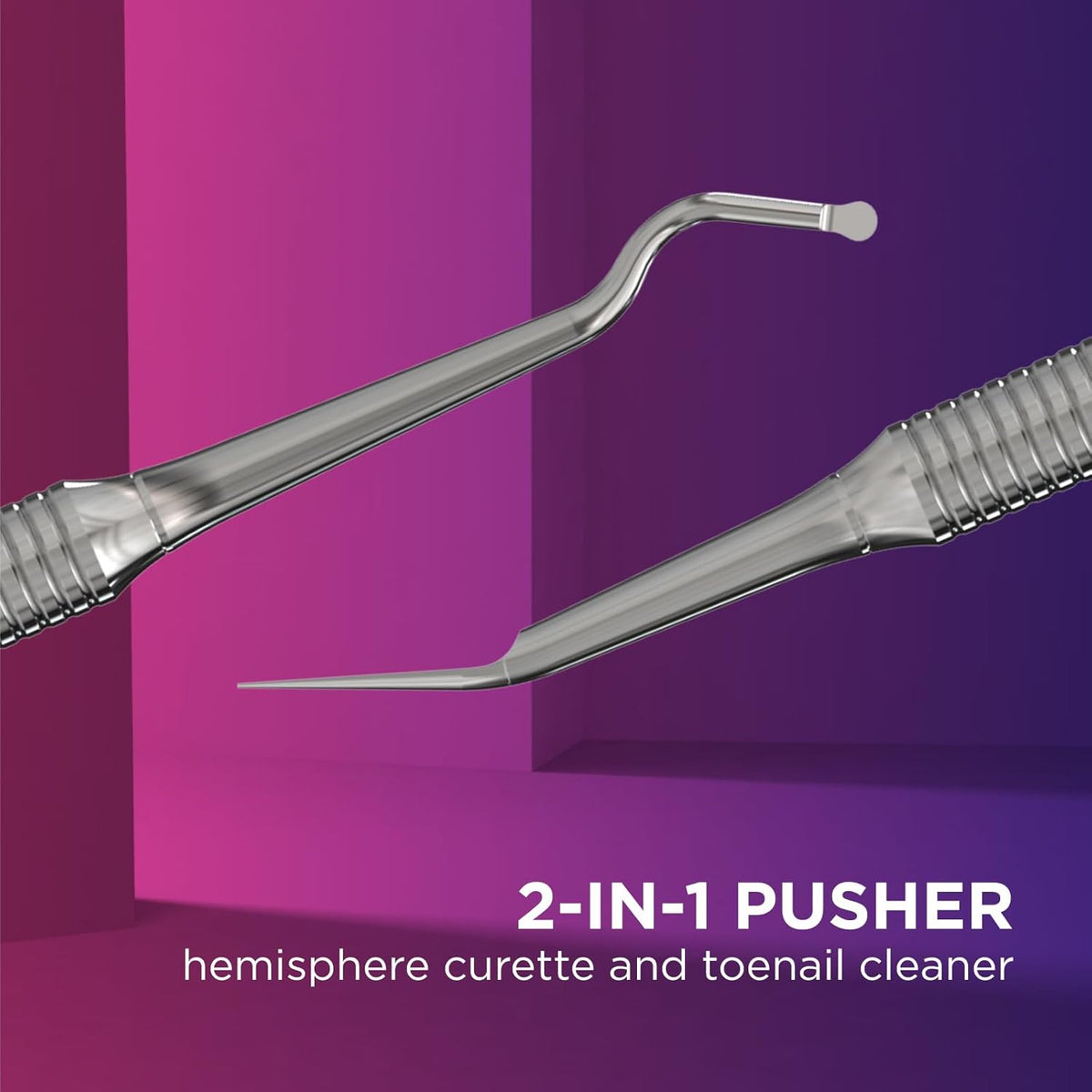 Staleks Pro Expert 20 Pedicure Curette Type 1 – Hemisphere Curette and Toenail Cleaner – Stainless