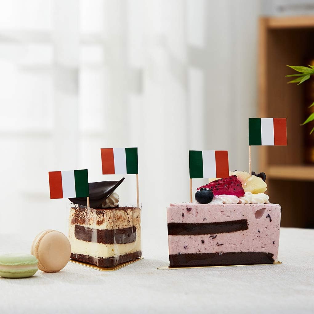 mflagperft Ireland Flag Irish Flag, Small Mini Ireland Toothpick Flags for Food, Cupcakes
