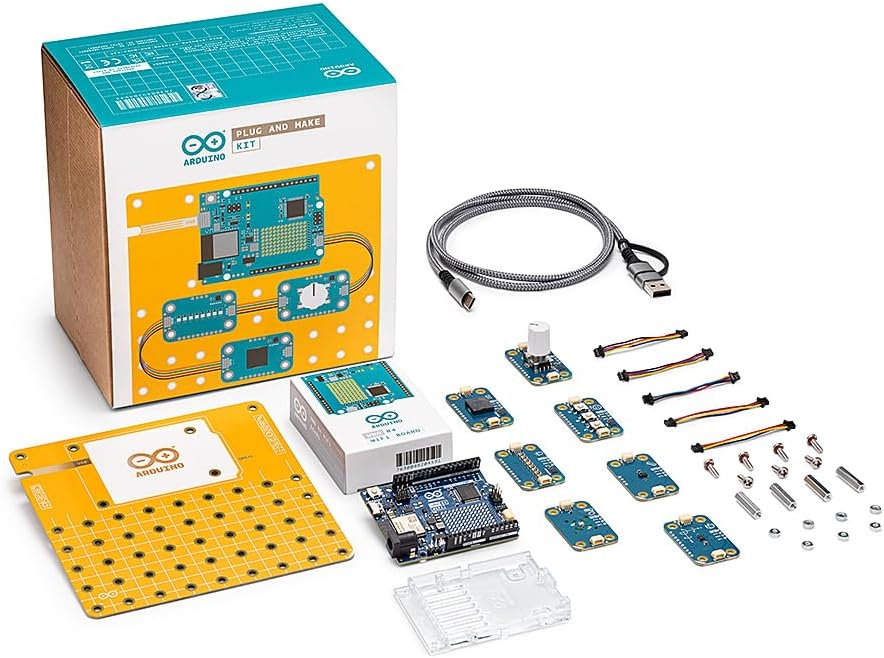 Official Arduino Plug and Make Kit [AKX00069] – Ultimate Starter Kit for Beginners | Build