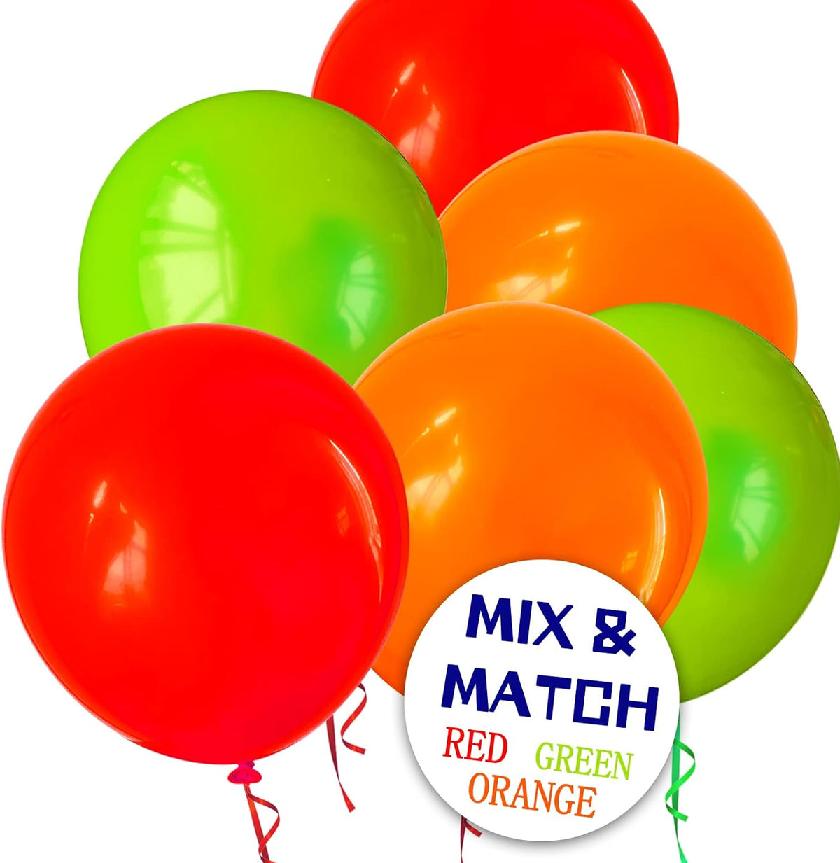 110pcs Orange Balloon 12 inch, Orange Latex Balloons for Birthday Party Baby Shower Wedding(with 2
