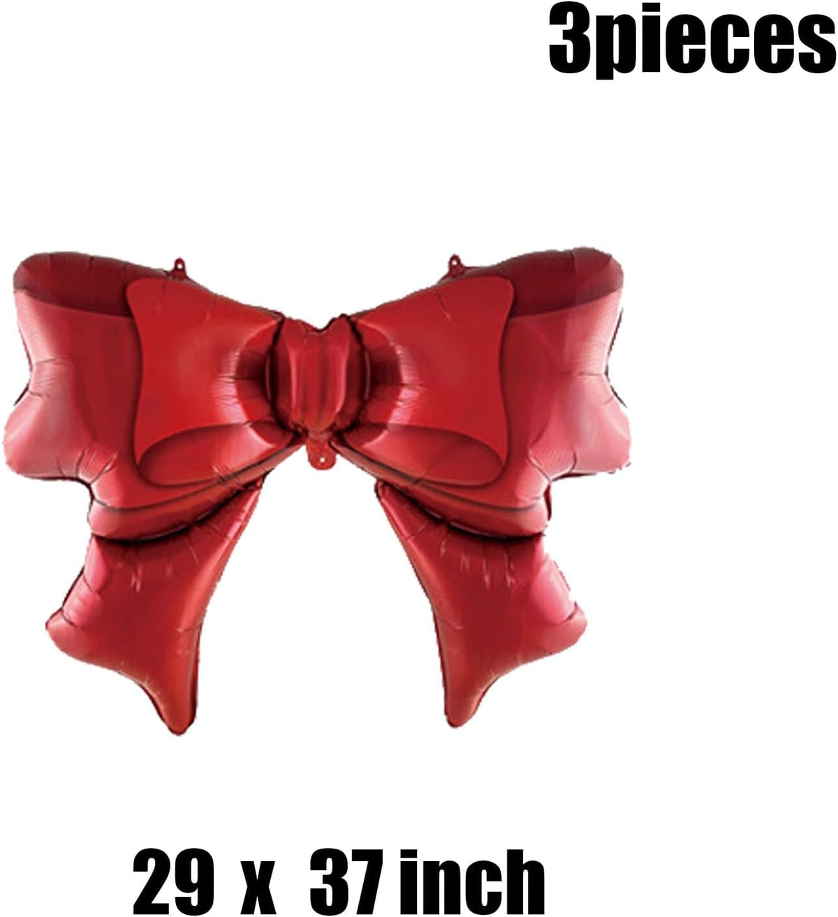 36 Inches Bow Foil Balloon Huge Bowtie Red Balloon for Baby Shower, Wedding, Kids Theme Party