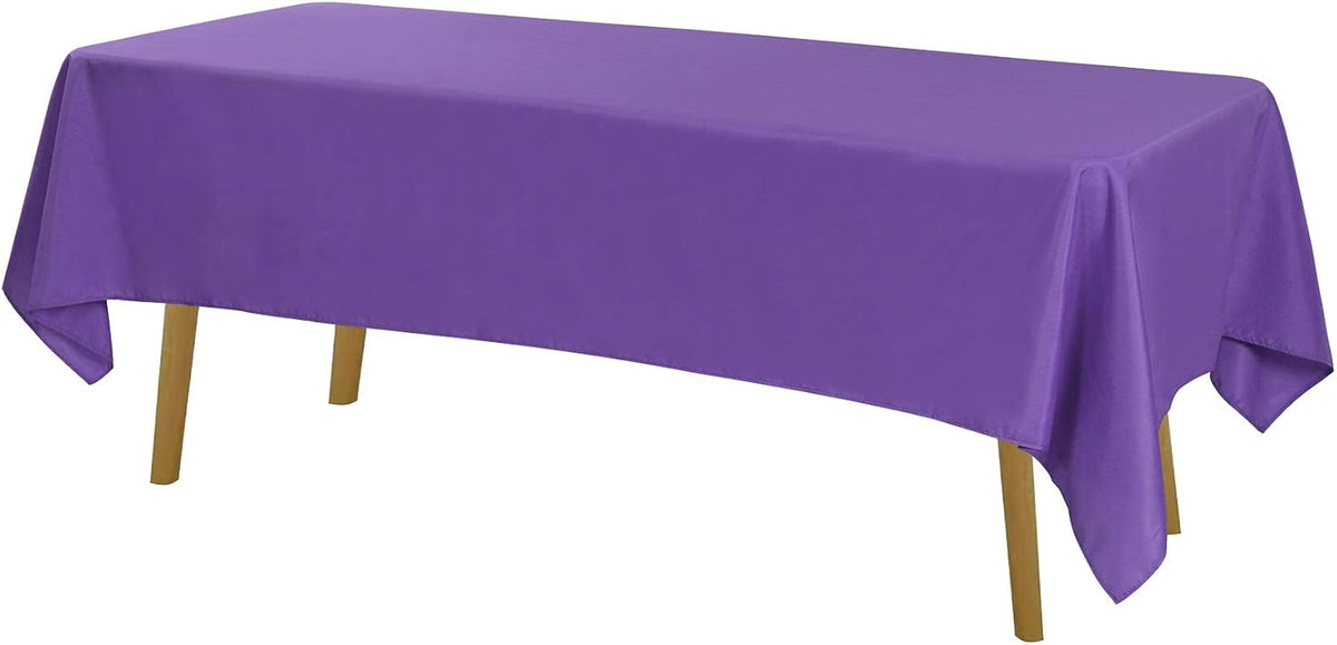 Rectangle Tablecloth 60x102 inch Washable Polyester Fabric Table Cloth for Wedding Party Dining