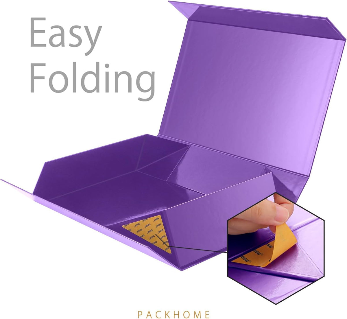 PACKHOME 6 Extra Large Gift Boxes 17.5x11.3x4.3 Inches, Sturdy Shirt Boxes with Magnetic Lids for