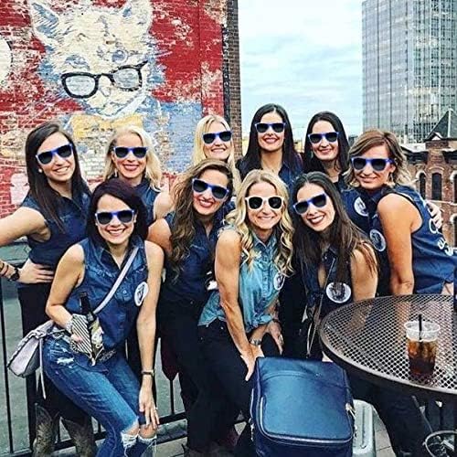 LADY&HOME Bachelorette Party Cat Eye Sunglasses - Bridesmaid & Bridal Shower Supplies, 10pcs Round