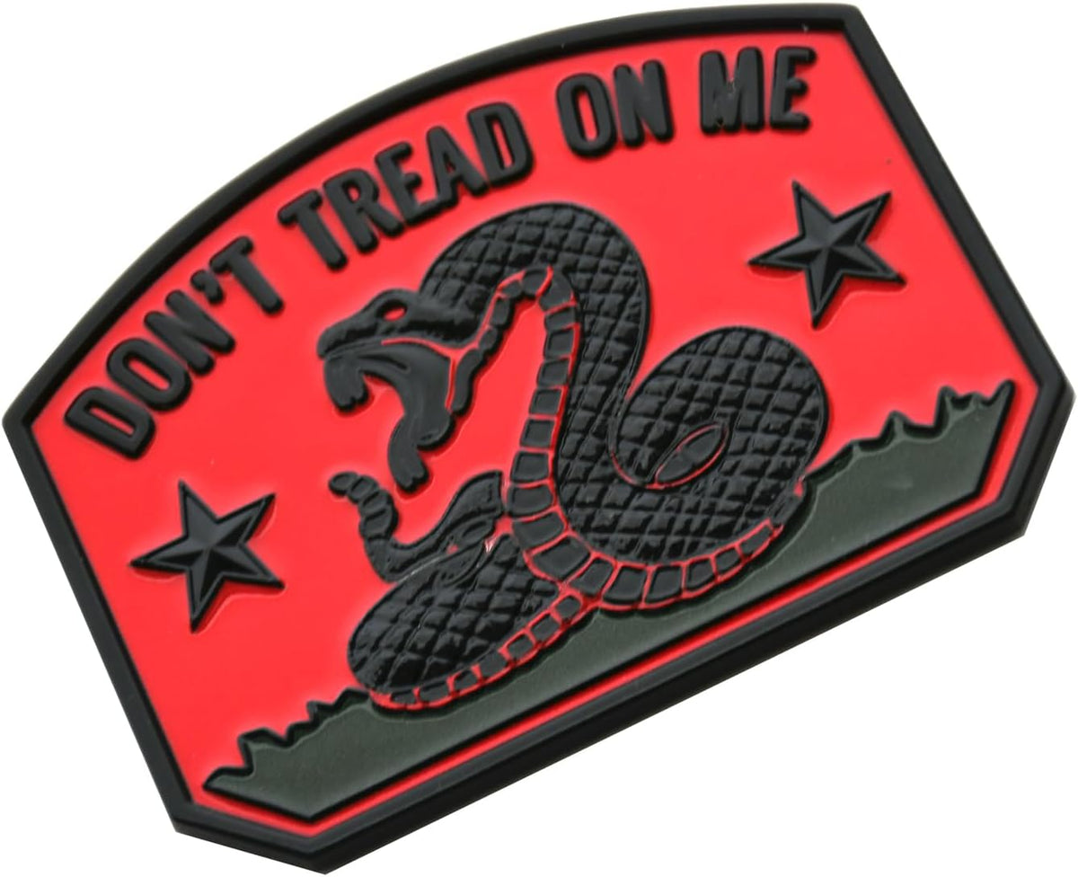 1x Gadsden Flag Rattlesnake Car Emblem 3D Decal Sticker with Don't Tread ON ME Slogan Fit for Car