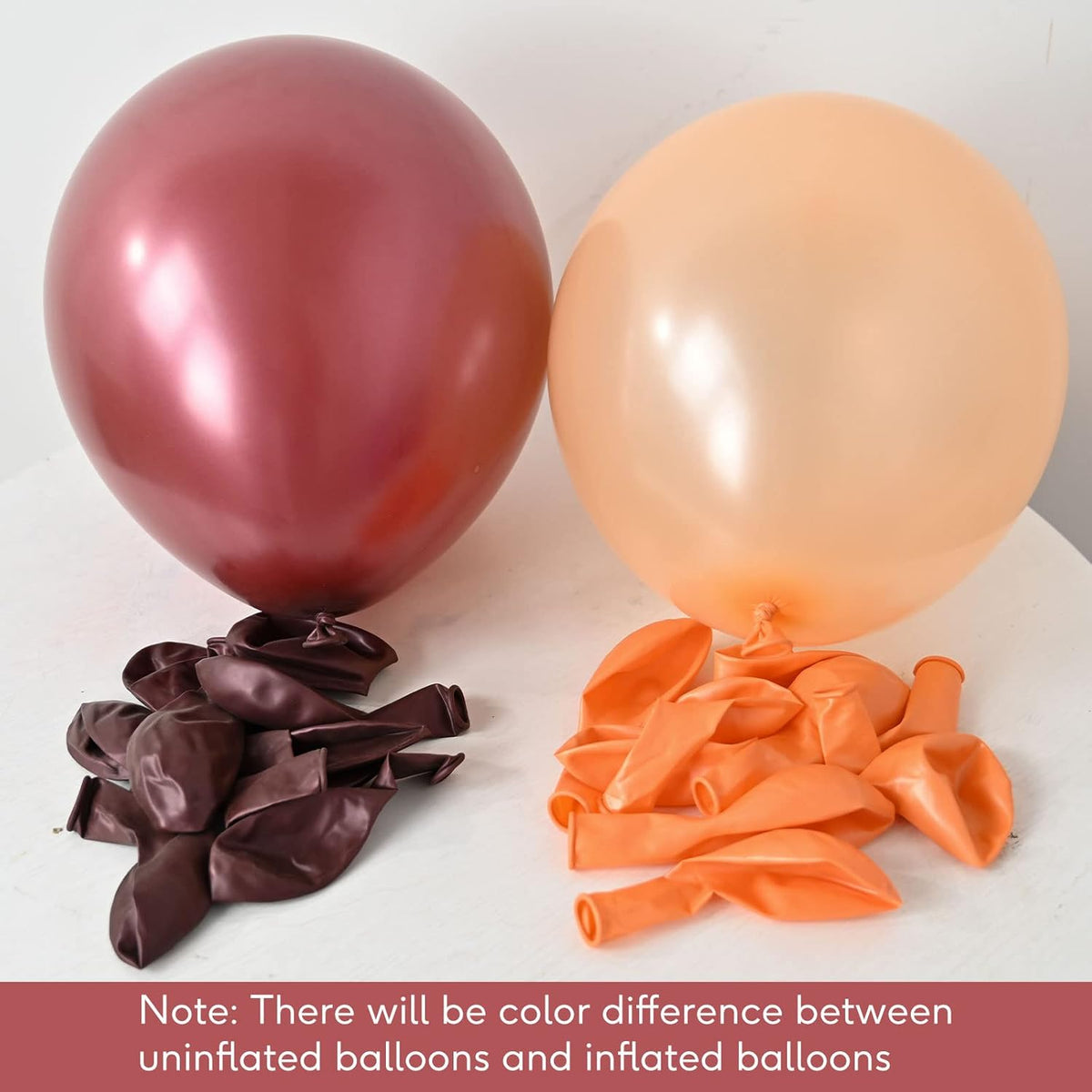 Balloons Burgundy Rose Gold, 60 Packs 12 Inches Wine Red Champagne Latex Balloon Rose Gold Confetti