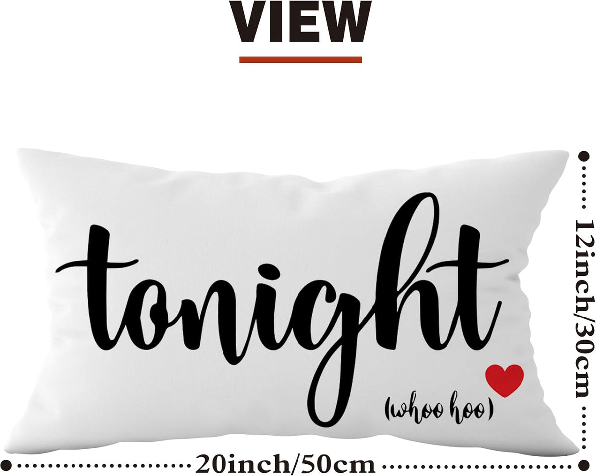 Mancheng-zi Funny Couples Reversible Soft Pillow Cover, Wedding Anniversary Bridal Shower Gifts