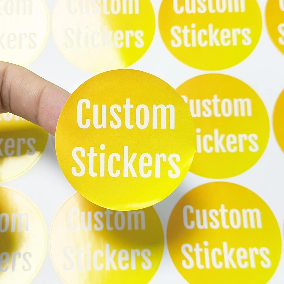 100-500 Custom Stickers Personalized Labels, Customized Stickers with Any Image Logo and Text.
