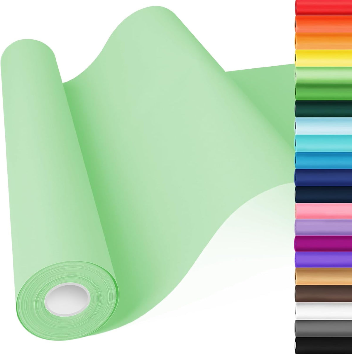 Light Green Wrapping Paper, 15"x900" (75FT) Craft Paper Kraft Paper Roll Poster Bulletin Board