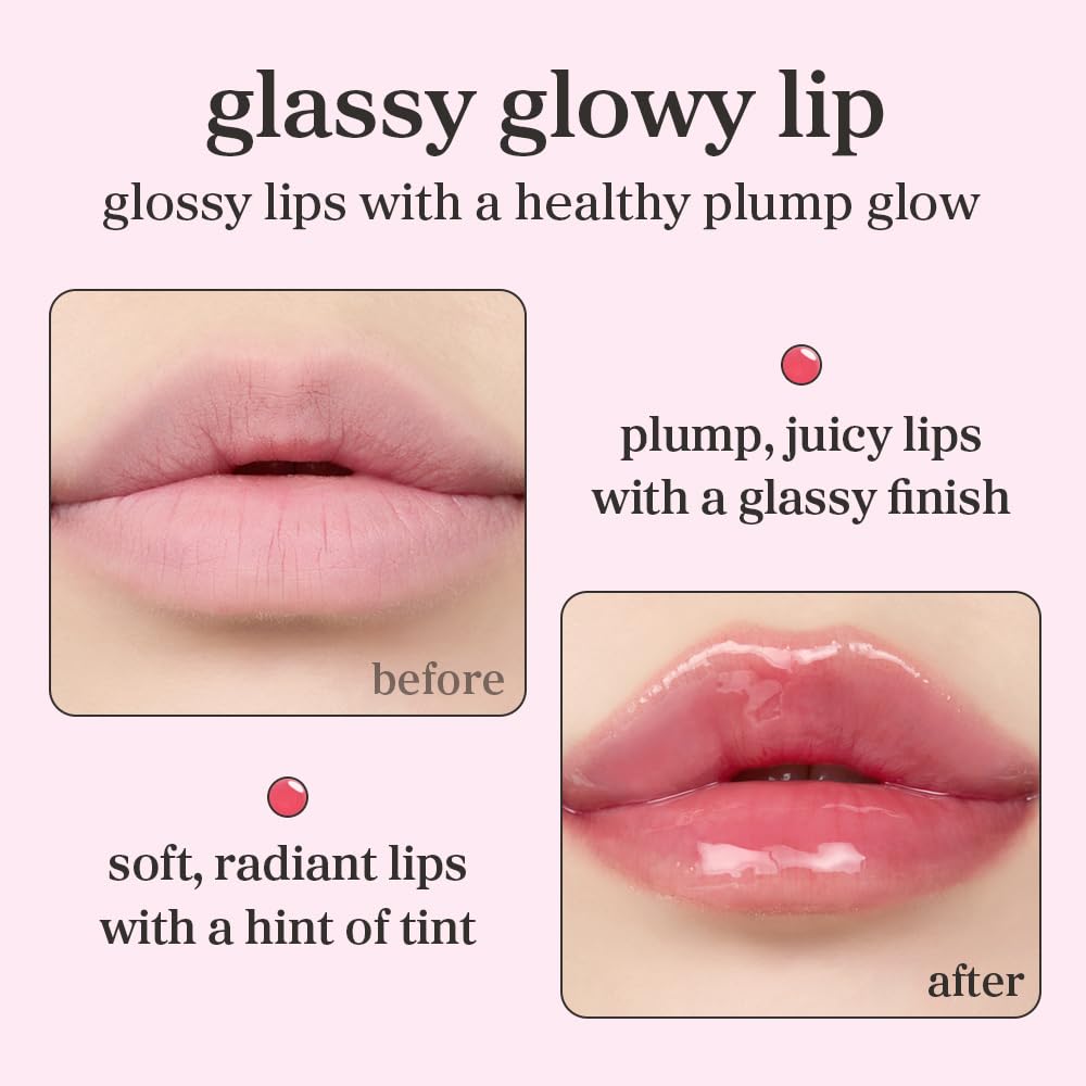 NOONI Korean Lip Oil - Appleplum | Long-Lasting, Moisturizing, Plumping, Revitalizing for Dry Lips