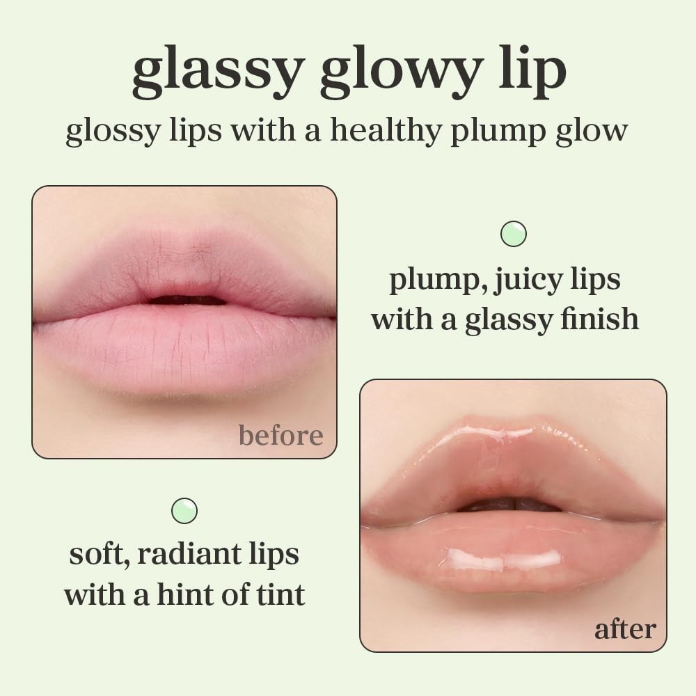 NOONI Korean Lip Oil - Appletea | Long-Lasting, Moisturizing, Plumping, Revitalizing for Dry Lips
