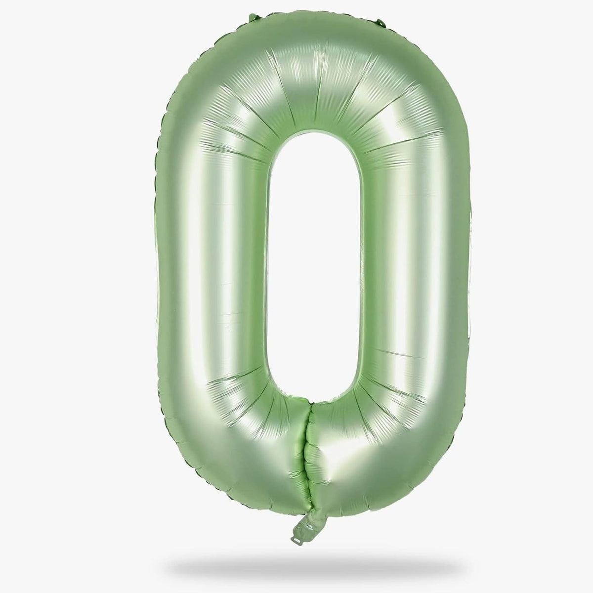 40 Inch Balloon Number 0 Sage Green, Large Foil Olive Green Number Balloons Set 0-9, Digital 0